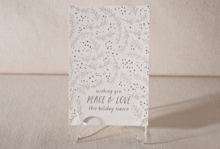 Branch letterpress and foil flat cards