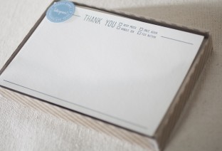 Check letterpress cards