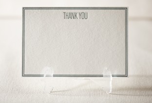 Khaki letterpress cards 2