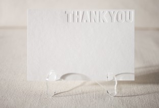 Blinded letterpress cards