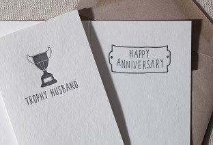 Trophy Husband letterpress card 2