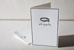 Pet letterpress card