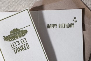 Tanked letterpress card 2