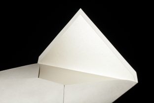 Metallic champagne envelope liners from smock
