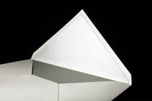 Metallic platinum envelope liners from smock