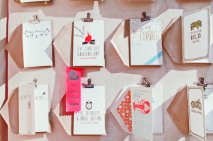 Smock's letterpress cards on display at the 2013 National Stationery Show | Photography courtesy of Nole Garey at Oh So Beautiful Paper