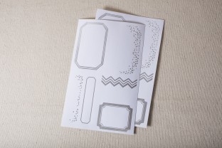 Large Silver Gift labels