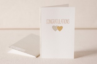 On Your Engagement 2 letterpress and foil card