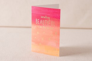 Beautiful Horizon digital and foil card