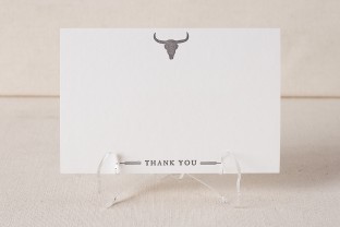 Bison letterpress cards