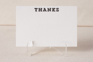 Gabardine letterpress cards