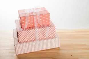 Ombre effect with 3 sheets of Smock gift wrap