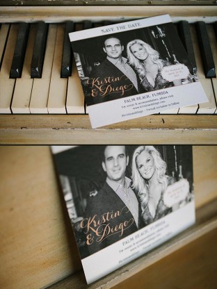 Custom photo save the dates - digitally printed by Smock