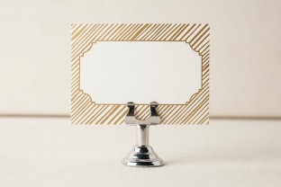 noel foil stamped escort cards