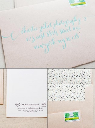 2014 Paper Party Invitations - designed by Mr. Boddington's studio, printed by Smock on Mohawk paper for Oh So Beautiful Paper