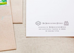 2014 Paper Party Invitations - designed by Mr. Boddington's studio, printed by Smock on Mohawk paper for Oh So Beautiful Paper