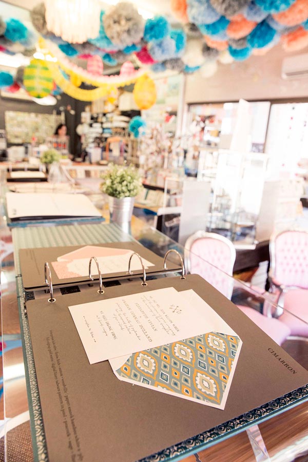 Smock albums on display at Annie P. Paperie in Perth, Australia