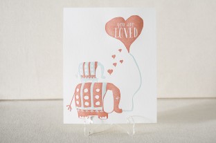 You are loved letterpress art print from Smock - perfect for a nursery!