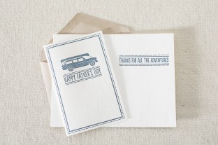 Father's Day Adventures letterpress father's day card from Smock