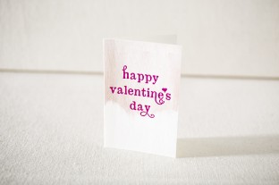 Happy Valentine's Day hot pink foil card from Smock