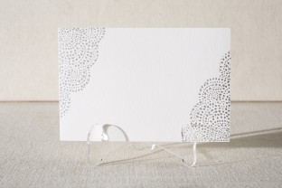 Rainier silver foil stamped inspire cards from Smock