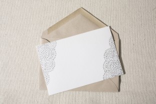 Rainier silver foil stamped inspire cards from Smock