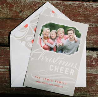Amira custom holiday photo cards from Smock