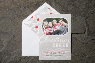 Amira holiday photo cards from Smock