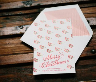 Berries custom holiday cards from Smock