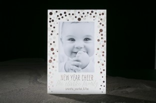 Dots Holiday photo card from Smock