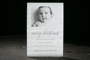 Peyton holiday photo cards from Smock
