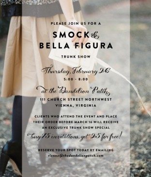 Smock + Bella Figura Trunk Show at The Dandelion Patch