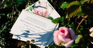 Custom letterpress wedding invitations from Smock