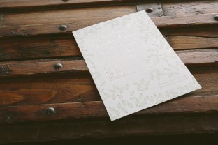 Custom letterpress + foil bridal shower invitations from Smock