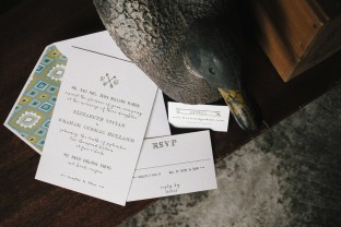 Cimarron letterpress wedding invitations from Smock