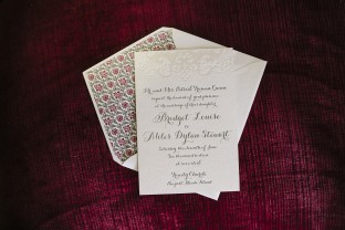 Galena letterpress wedding invitations from Smock