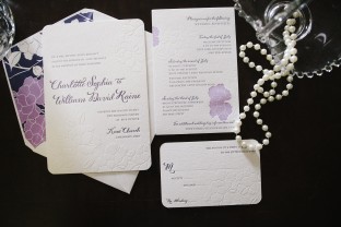 Chapman letterpress wedding invitations from Smock