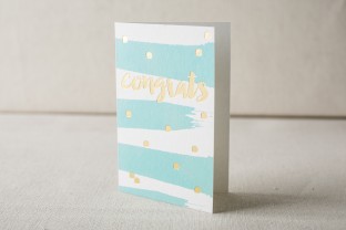 Blue congratulations card from Smock