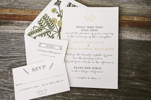 Rustic wedding invitations from Smock