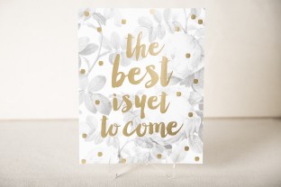 Bloomsbury gold foil stamped art print from Smock