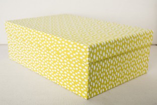 Chartreuse boxes | ikat keepsake boxes from Smock