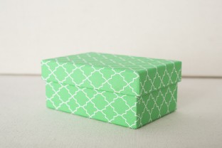 Spring Boxes | bright green keepsake boxes from Smock