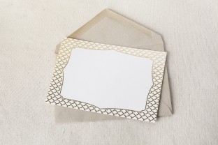 Gold foil stamped social notes from Smock