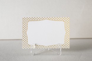 Gold foil stamped social notes from Smock