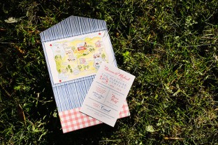 4th of July Barn Party wedding invitations