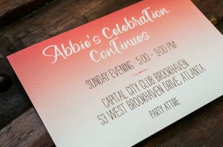 Bat Mitzvah party card