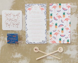 Paper Party 2015 - menus + decor