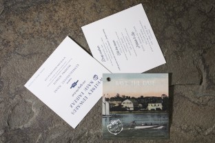 Prescott digitally printed booklet save the dates from Smock