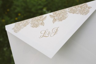 Custom floral envelopes