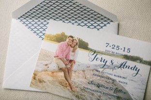 Kennebunkport Maine photo save the dates